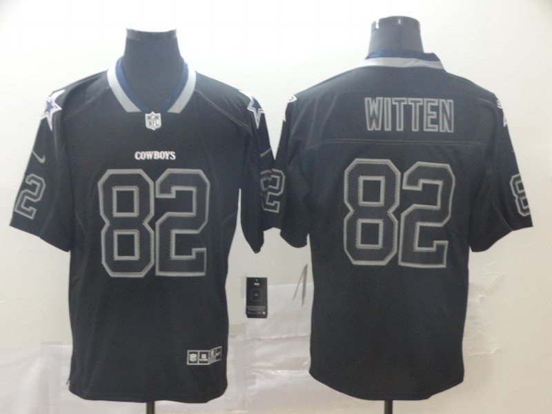 Men's Dallas Cowboys Jason Witten #82 Black Alternate Jersey
